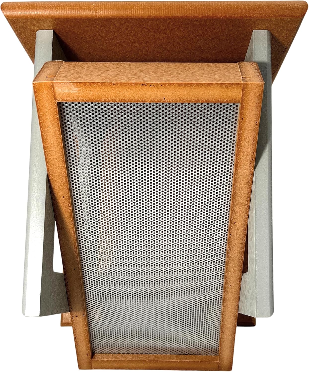 DutchCrafters Plastic Poly Modern Diamond Shape Outdoor Hanging Bird Feeder with Mesh Seed Tray, Wild Bird Feeders for Outside Garden Balcony Yard - Amish Made in USA