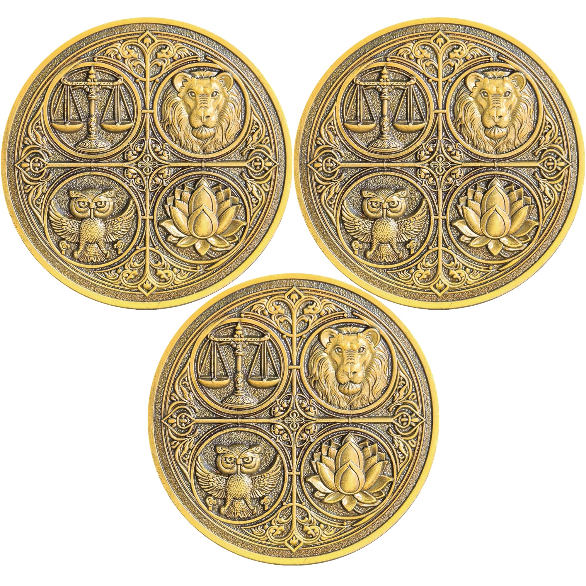 Amazon.com: The Cardinal Virtues Stoic Coin with Symbols of