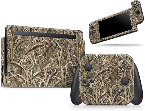 Compatible with Nintendo Switch - Decal Protective Wrap Skin Kit Accessory - Switch LITE - Mossy Oak Shadow Grass Blades