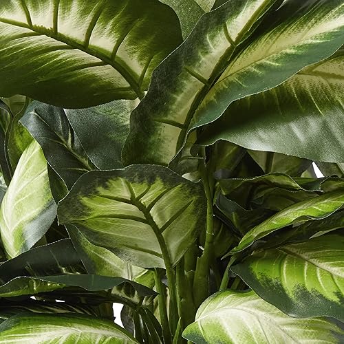 Miniatura 8 de Casi Natural Triple oro Dieffenbachia Seda Planta