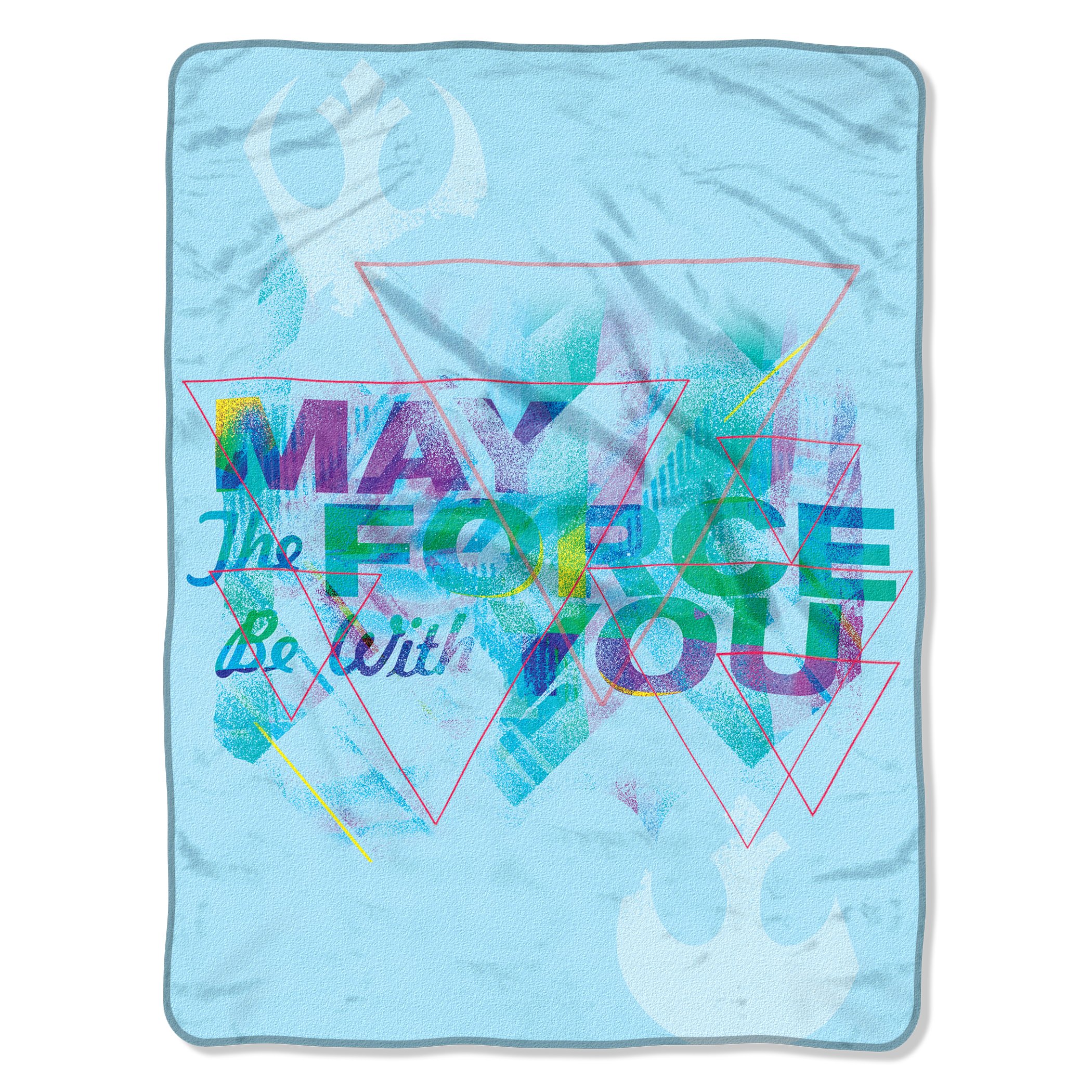 Plaid Star Wars Disney Powerful Force en micro raschel multicolore 116x152 cm