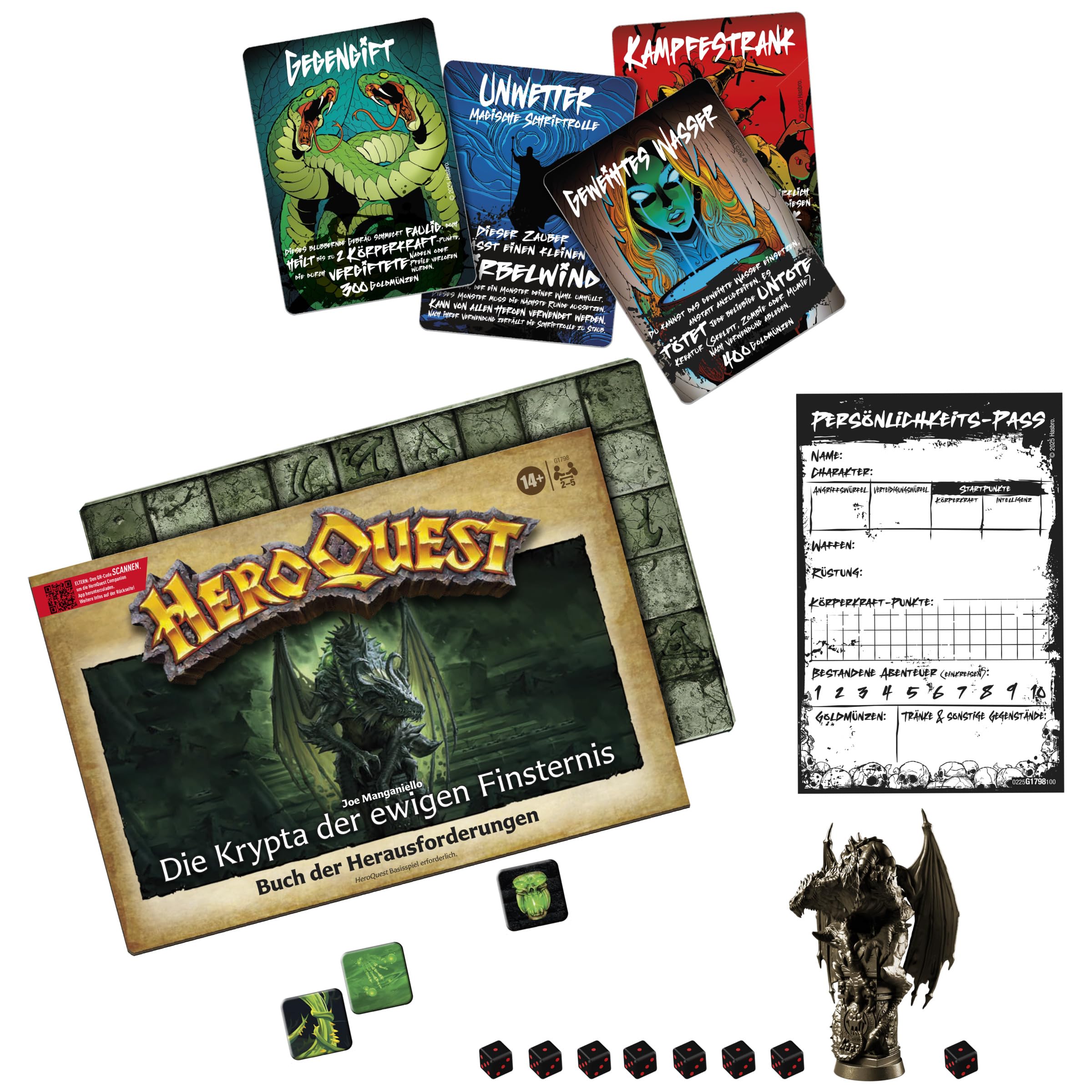 Avalon Hill HeroQuest – La Cripta Dell'Oscurità Eterna – Avventura Premium Di Joe Manganiello (Richiede Gioco Base)