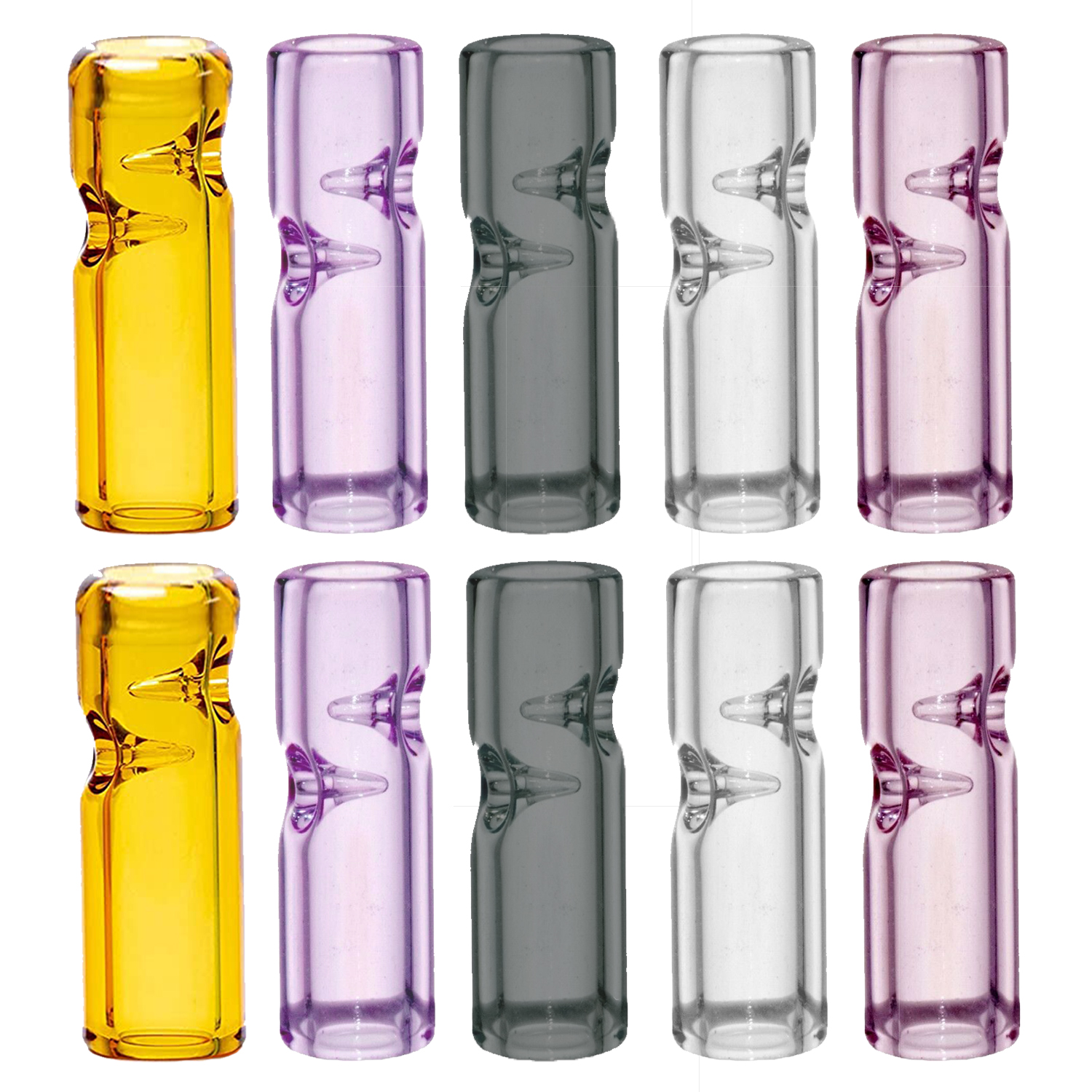 Amazon.com: Reusable Glass Rolling Tips for Filter, Ø10mm Outer Diameter  Ø7mm ID 35mm Length Round Mouth Tips for Big Air Flow, 5 Colors 10 Pieces  Easy to Clean : Health & Household