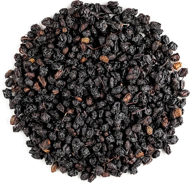 Elder Berry Organic Black Sambucca - Whole Sambuccus Berries - Elderberry - Elderberries 200g