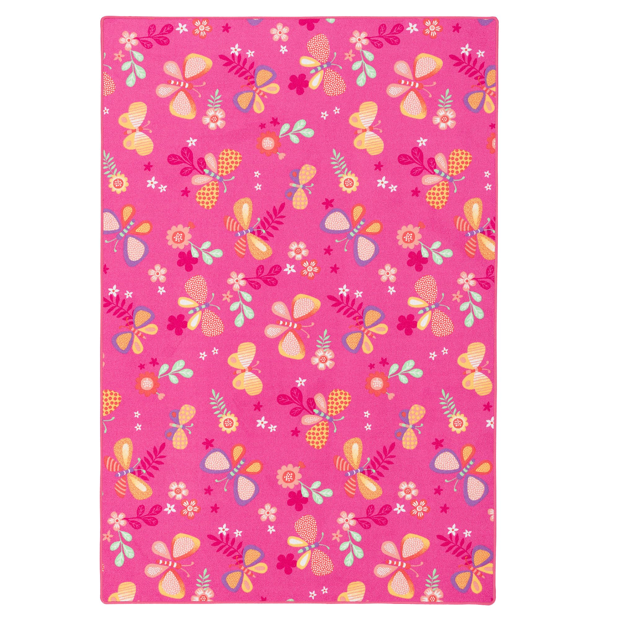 Snapstyle Tapis de Jeu pour Enfant Papillon en Rose - 17 Tailles Disponibles