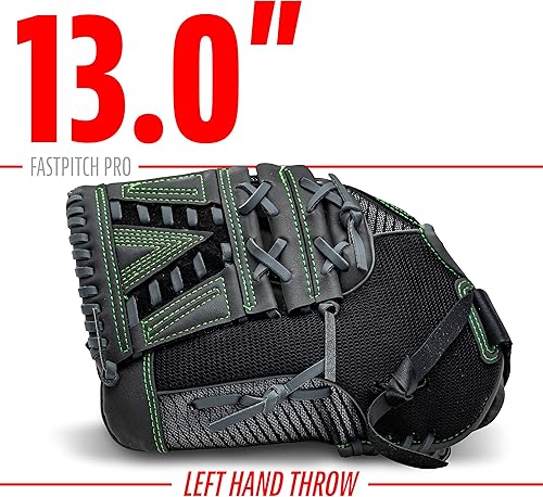 Miniatura 5 de Franklin Sports - Guantes de softball de la serie profesional Fastpitch, mano derecha o izquierda, tallas para adultos y jóvenes de 11, 11.5, 12,