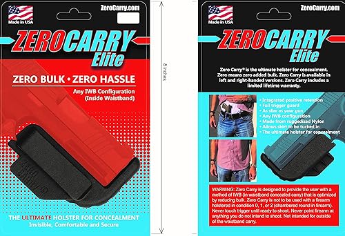 Miniatura 9 de Se adapta a STOEGER STR-9MC Zero Carry Elite IWB Holster 4 de transporte oculto. Delgado como tu pistola. Invisible, cómodo y seguro. Retención