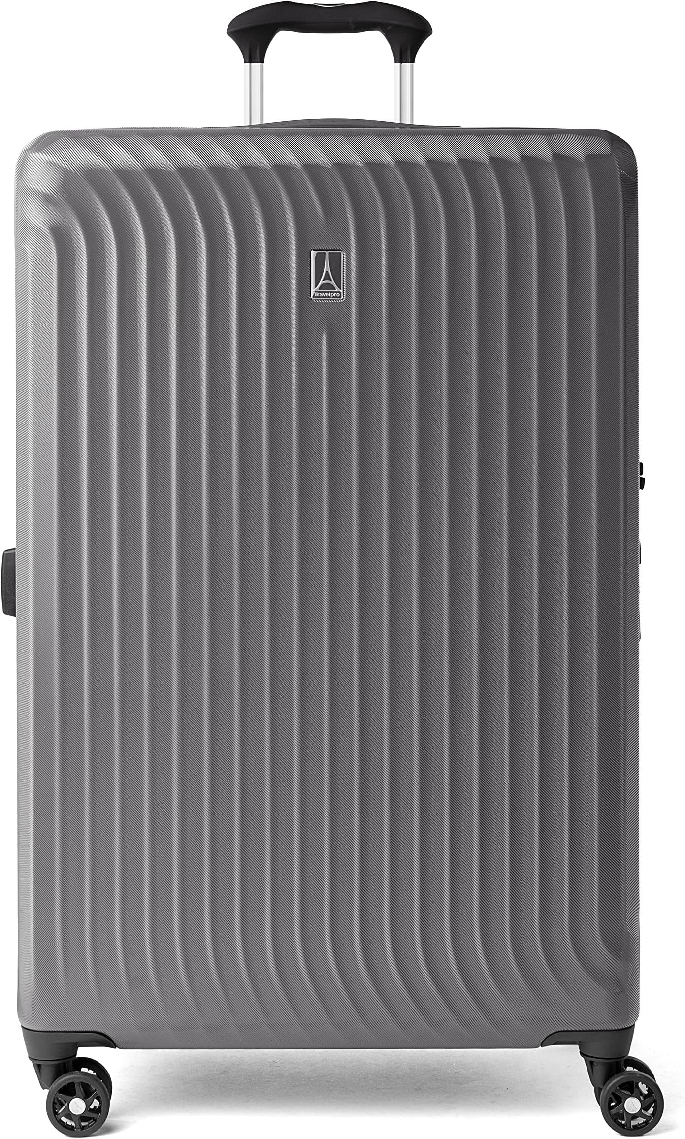 Travelpro Maxlite Air Hardside Expandable Checked Luggage, 8 Spinner Wheels, Lightweight Hard Shell Polycarbonate Suitcase, Shadow Grey, Checked Large 28-Inch