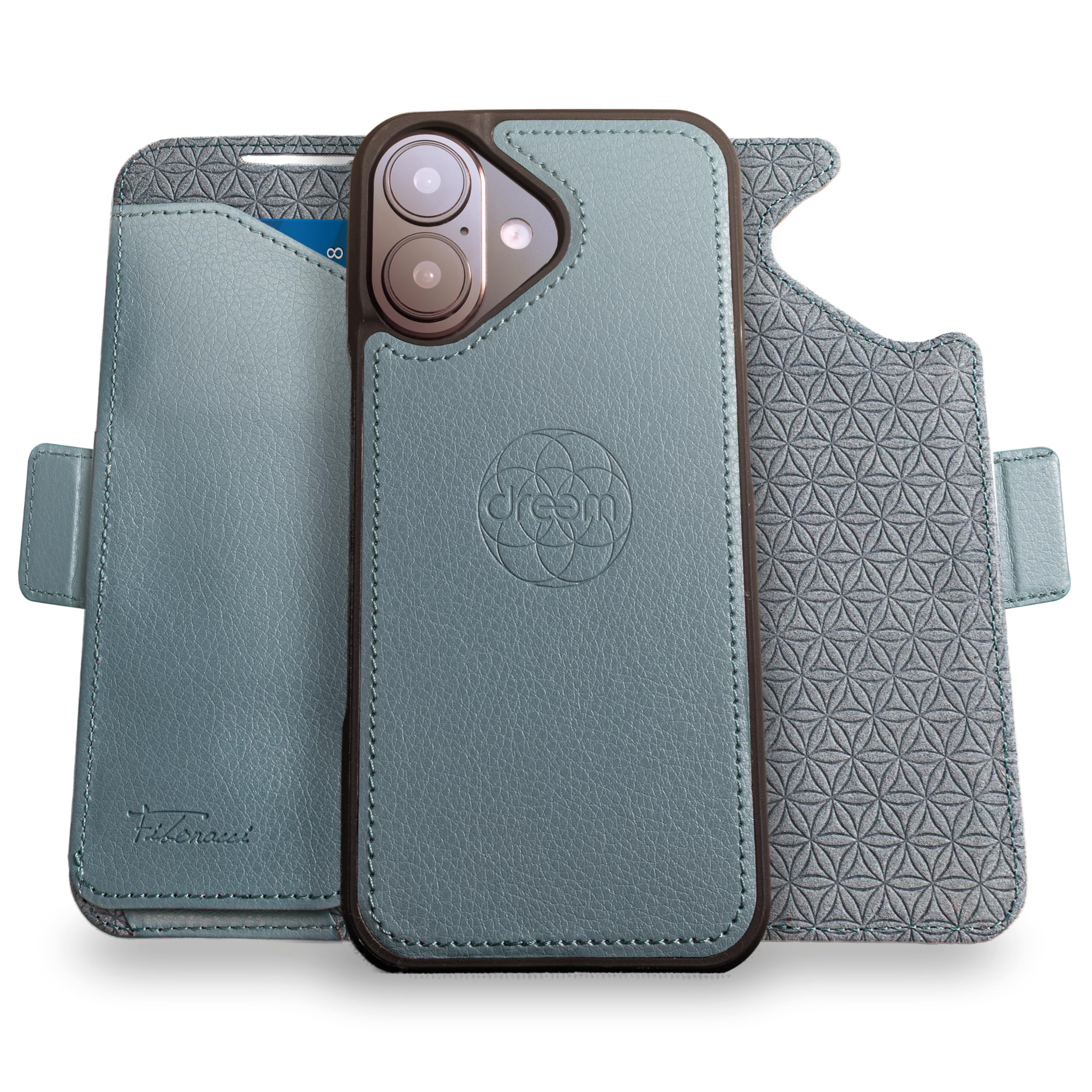 Funda Cartera iPhone 17 de piel vegana premium compatible con MagSafe 7