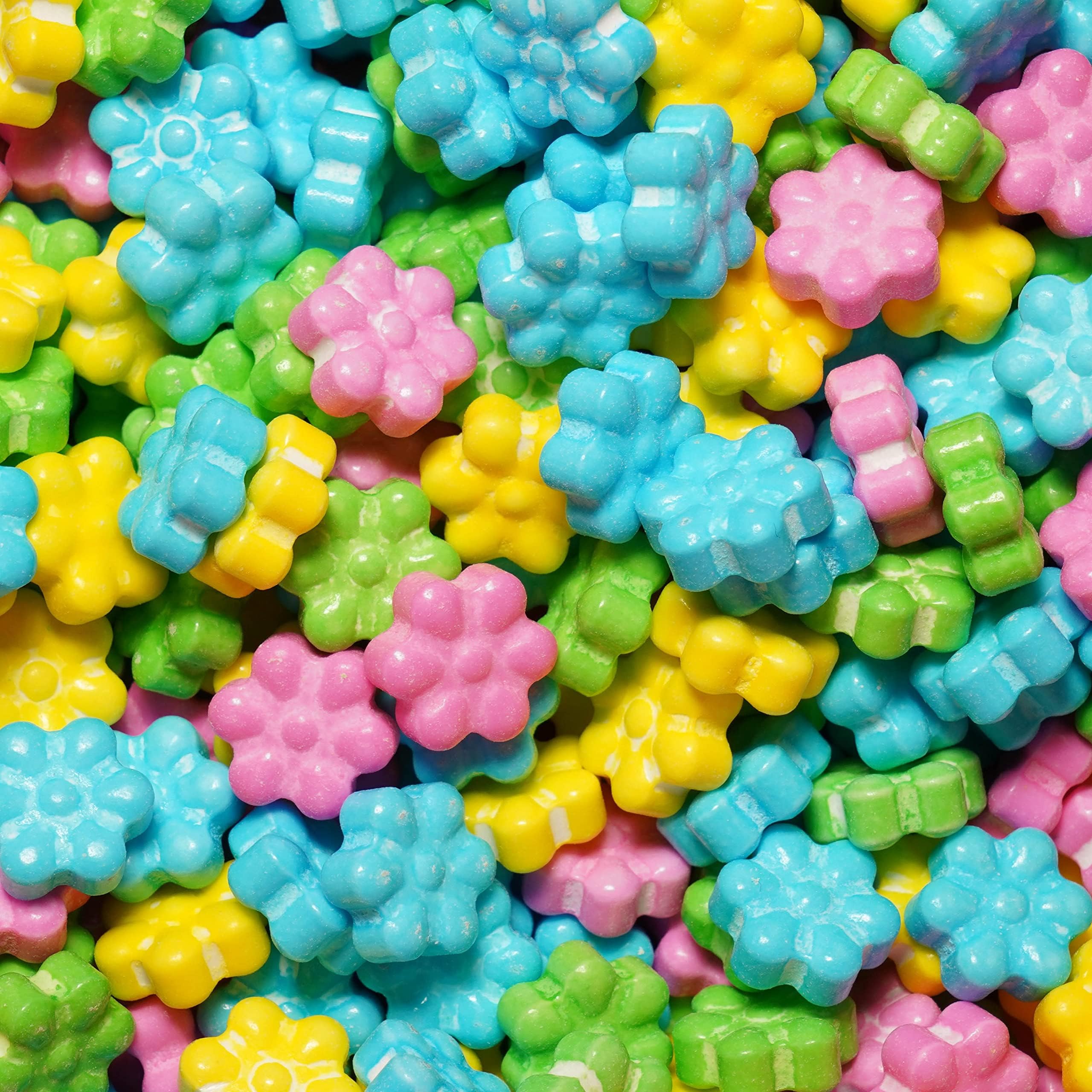 Dee Best Flower Shaped Mix Hard Candy Assorted Flavors Pressed Candy 2.2 LB Certified Kosher Pareve