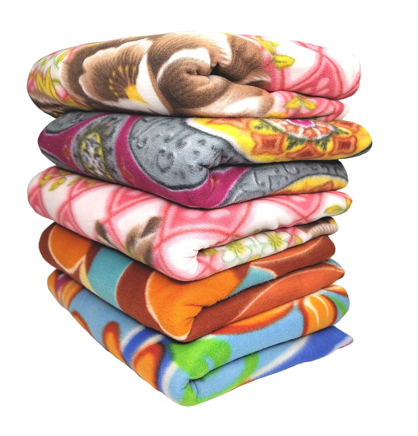 Buy HOMIEE Super Soft Floral Print Polar/Fleece Heavy Double Bed Woolen