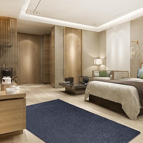 Miniatura 4 de Alfombra de color sólido para mascotas, respetuosa con el medio ambiente., Polipropileno, Turquesa Oscuro