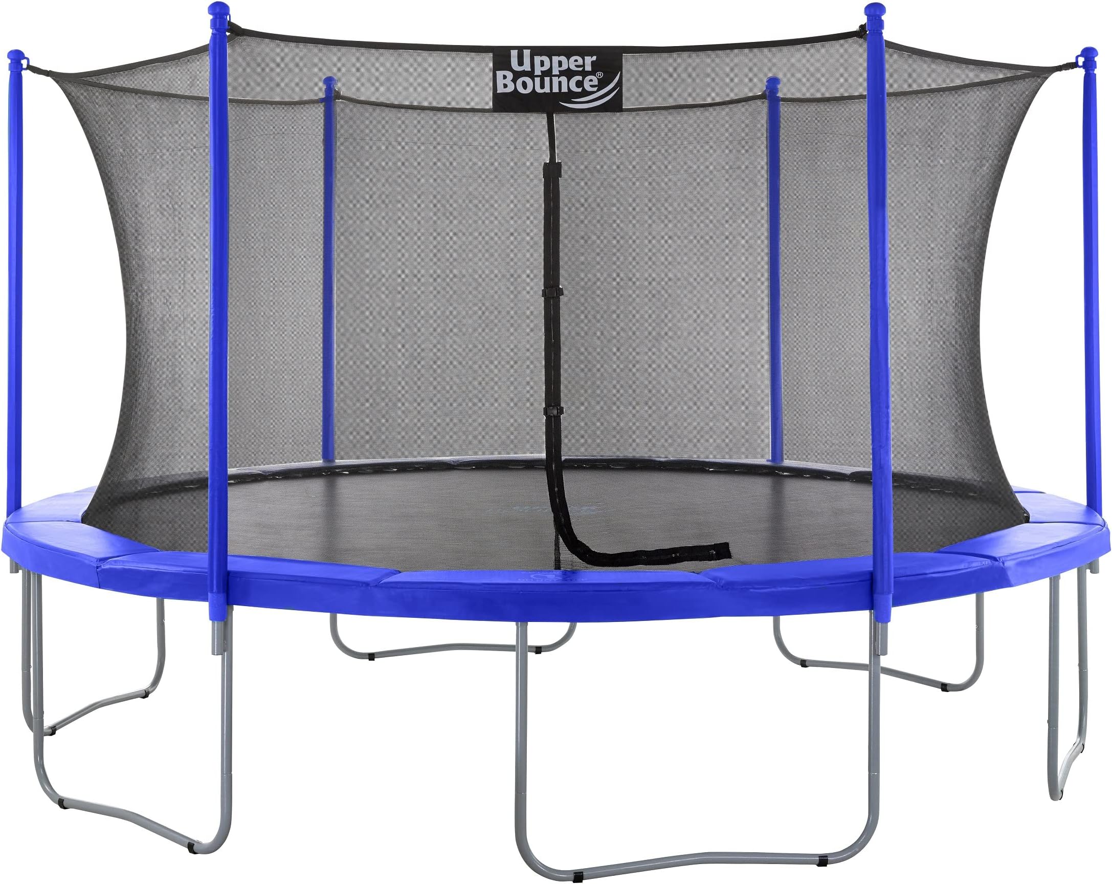 Machrus Upper Bounce Trampoline 7.5FT 9FT 10FT 12FT 14FT 15FT 16FT, Recreational Trampolines with Enclosure- ASTM Approved- Outdoor Trampoline for Kids and Adults with Safety Net and Spring Padding