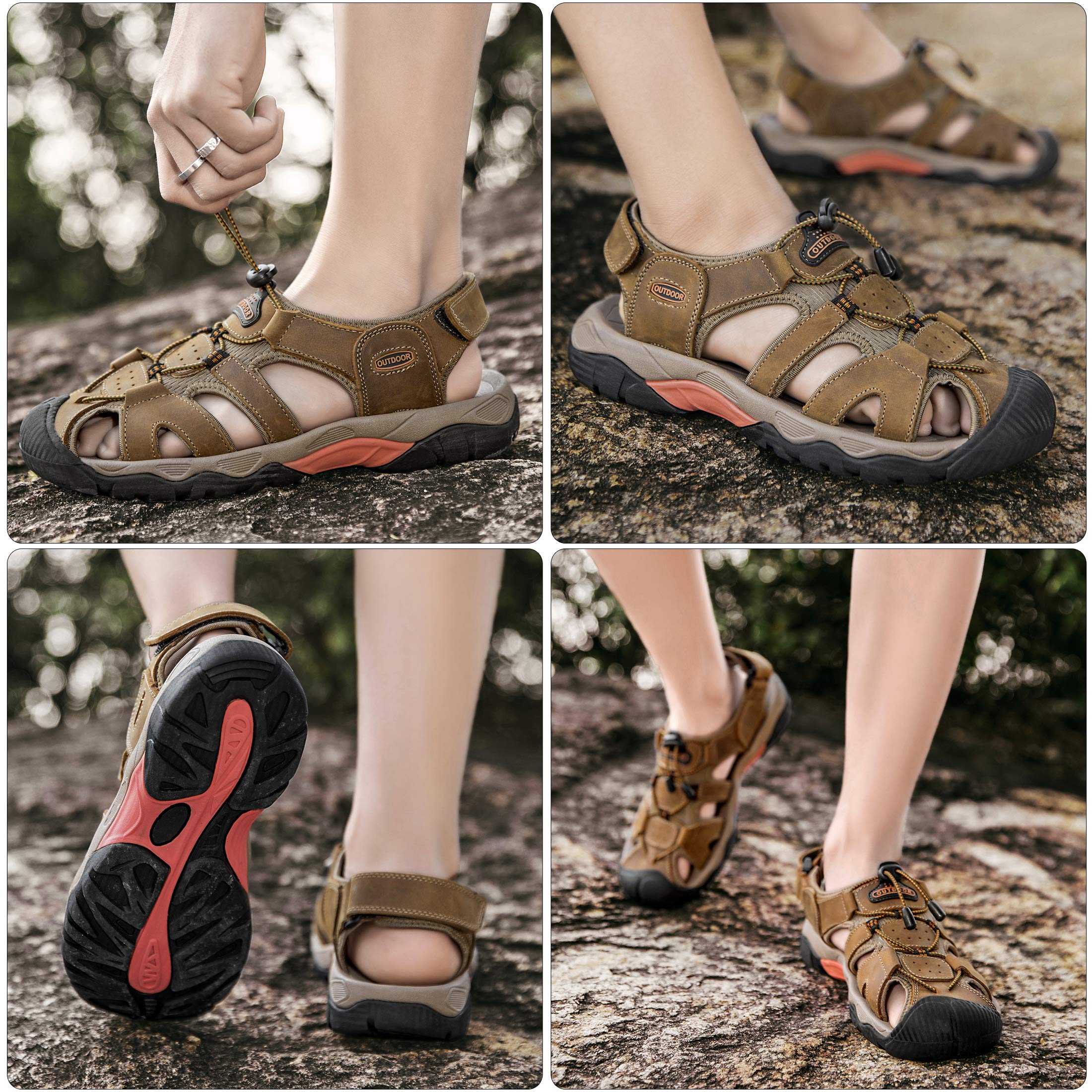 Hombre Sandalias de Verano Playa de Senderismo para Hombres Exterior Deportivas Zapatos Trekking Casual Zapatos de Montaña