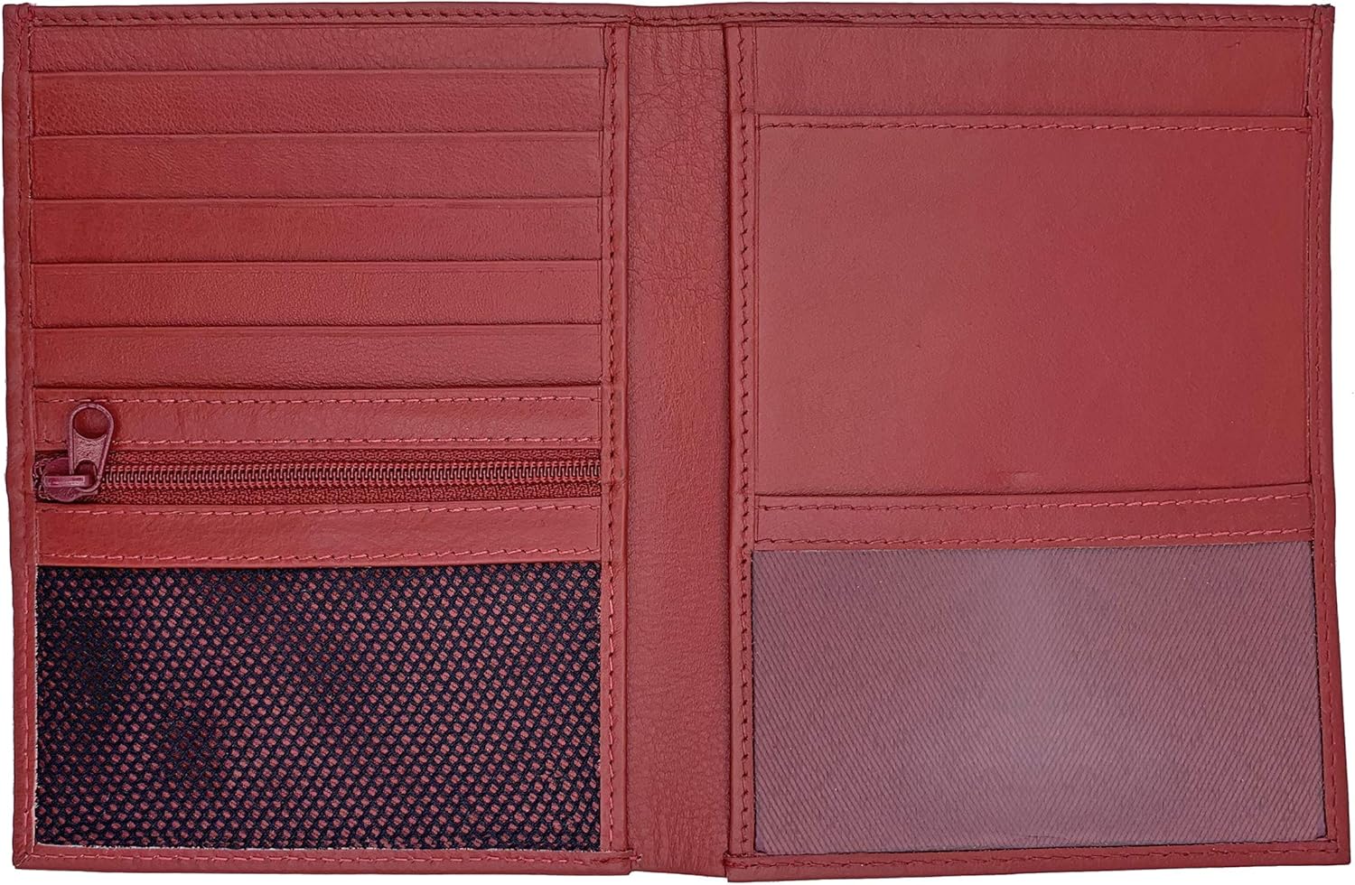  | Red RFID Blocking Genuine Leather Travel Passport Wallet Holder | Passport Wallets