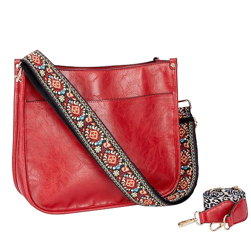 Crossbody Purses for Women Trendy, Vegan Leather Shoulder Bag Designer Hobo Handbags