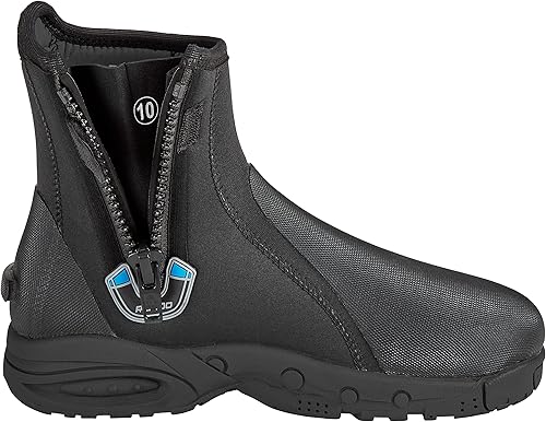 Miniatura 4 de Phantom Aquatics Rapido Boutique Collection Propel - Botas de neopreno de 0.236 in con cremallera y suela dura, botas de pesca para buceo, suela de