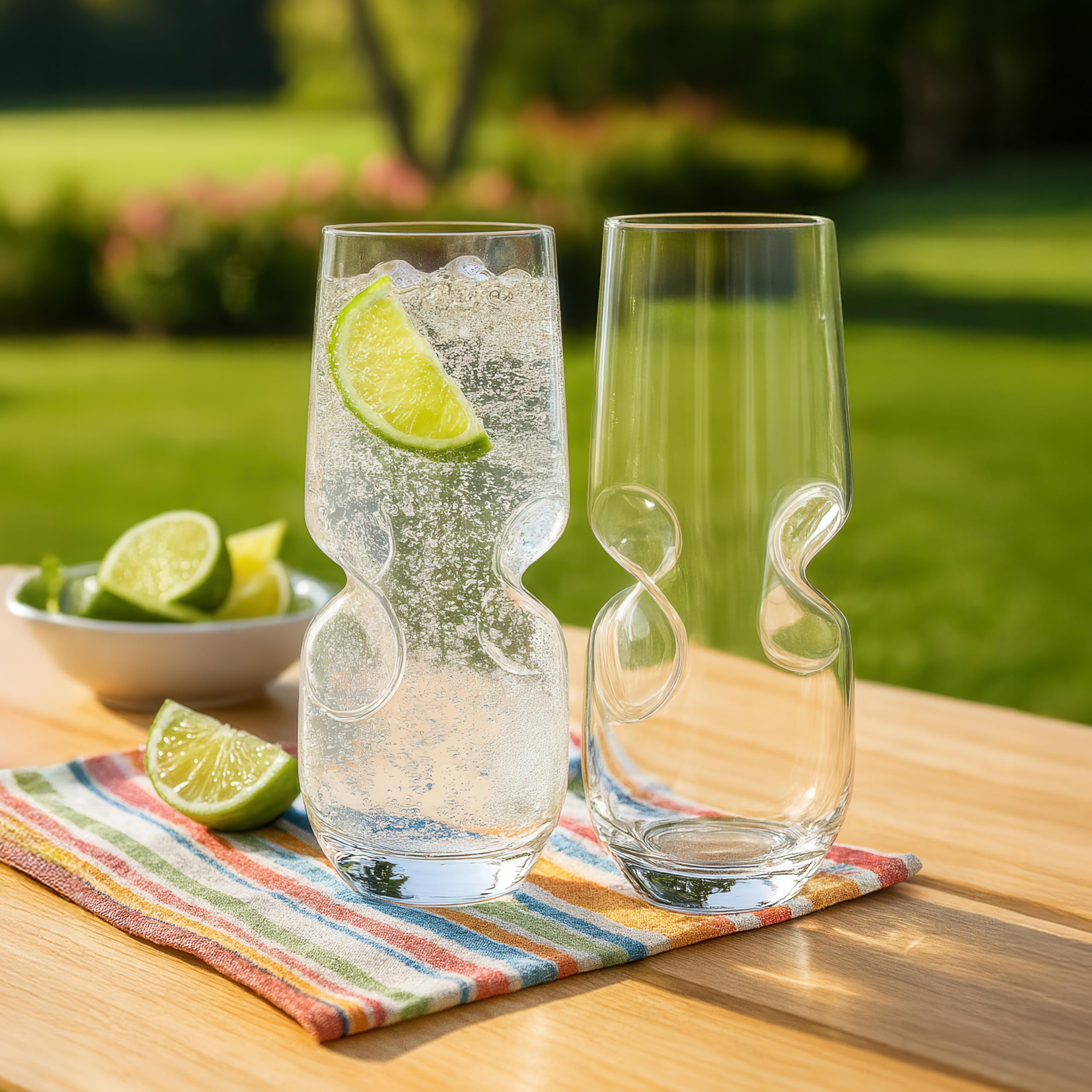 Amazon.com: Final Touch Bubbles Seltzer/Bubbly Beverage Glasses