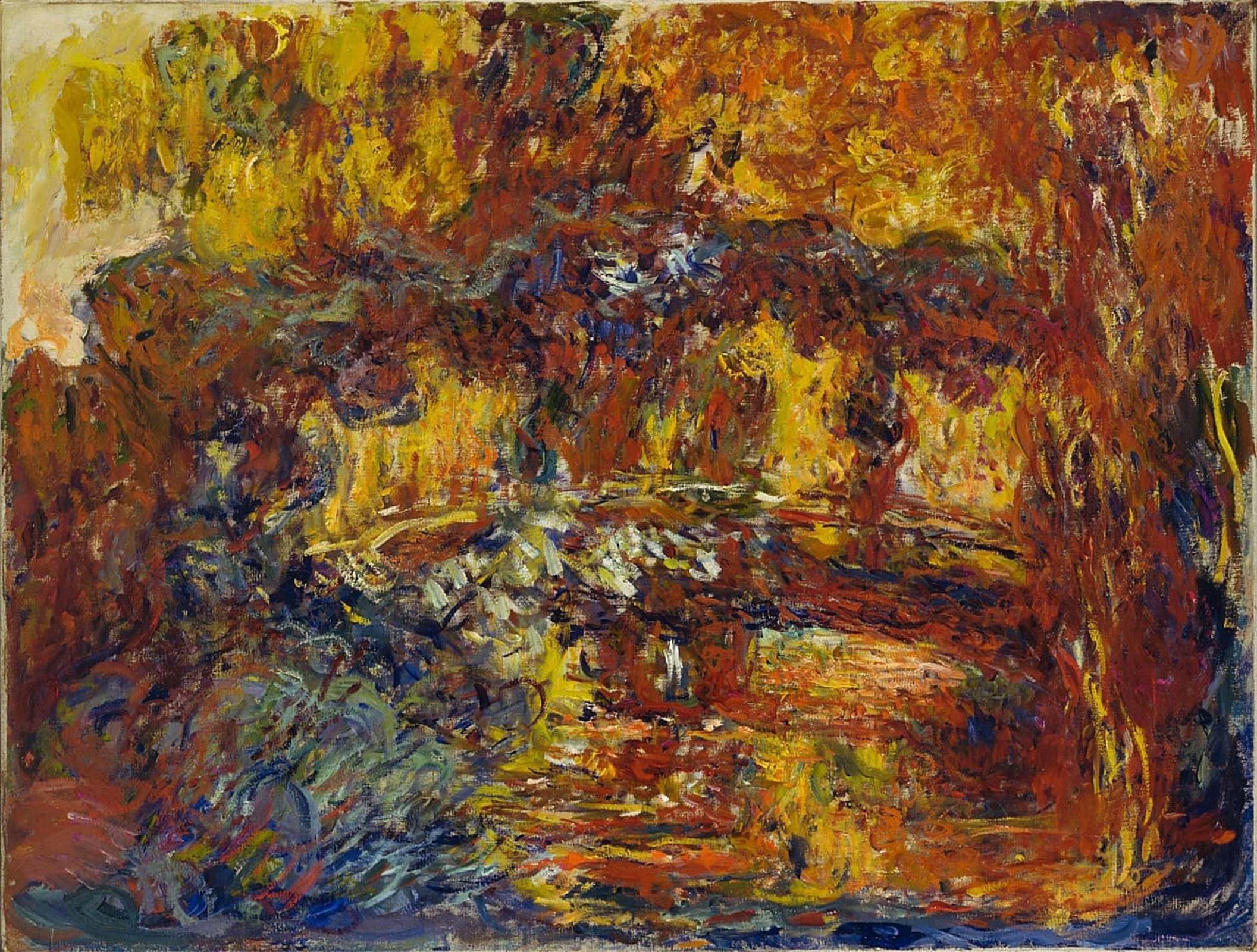 Impression d'affiches la passerelle japonaise Claude Monet toile décoration murale 60x90 - 5