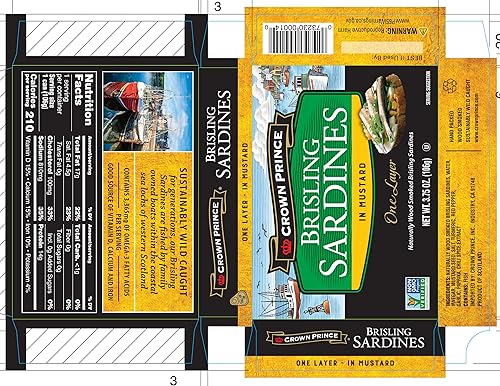 Miniatura 10 de Sardinas erizadas Crown Prince, 3.75 onzas (paquete de 12)