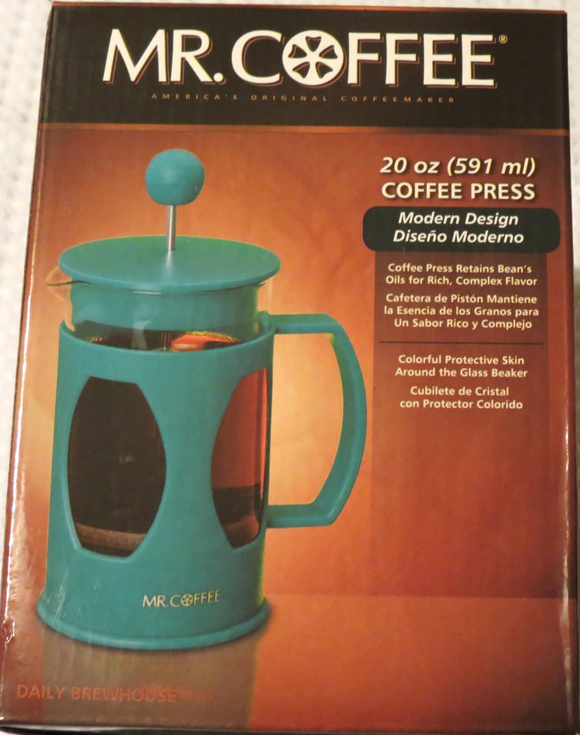 Mr. Coffee 20 oz (591 ml) Coffee (French) PressTurquoise