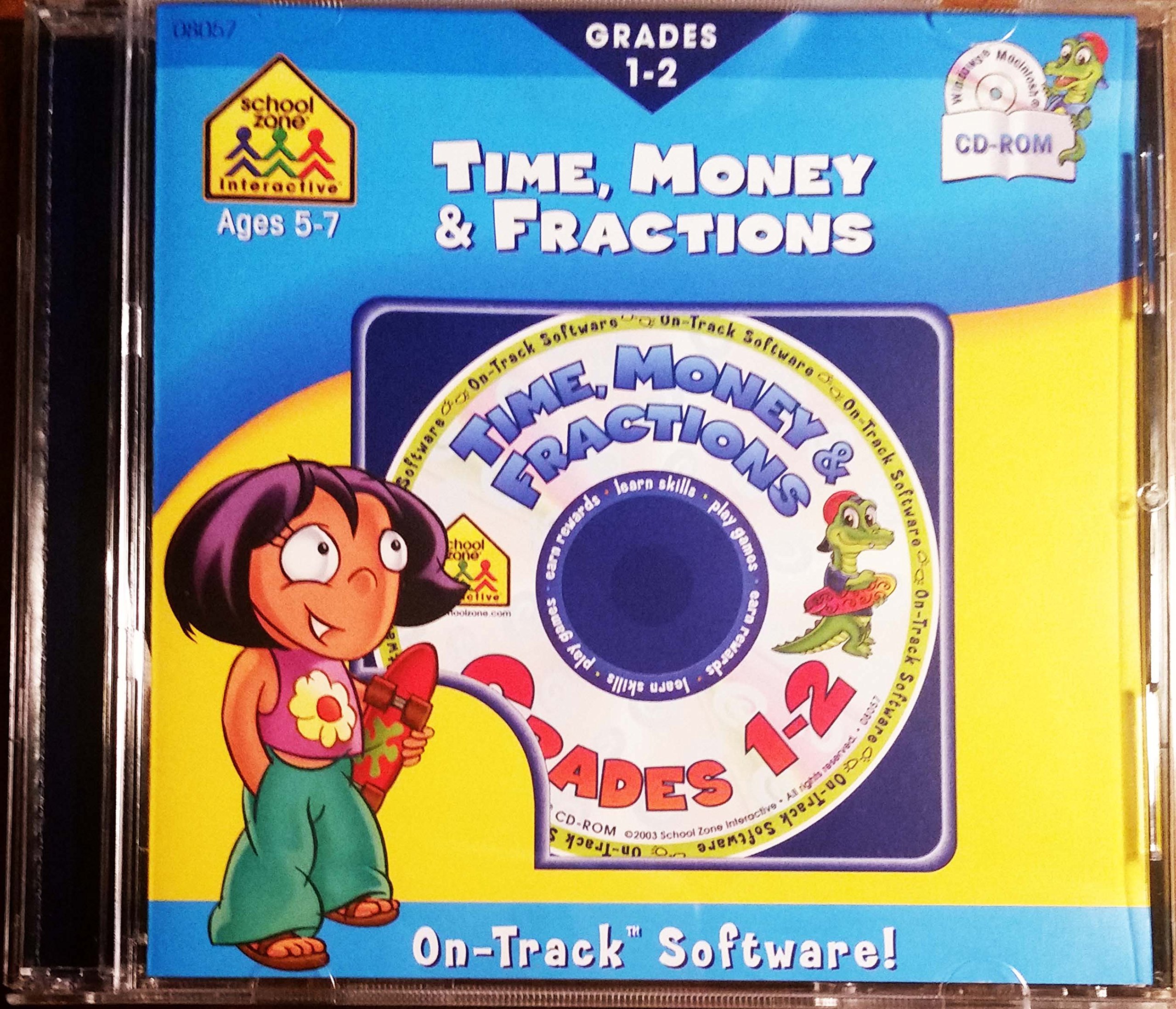 School Zone Interactive - Time, Money & Fractions - Grades 1-2