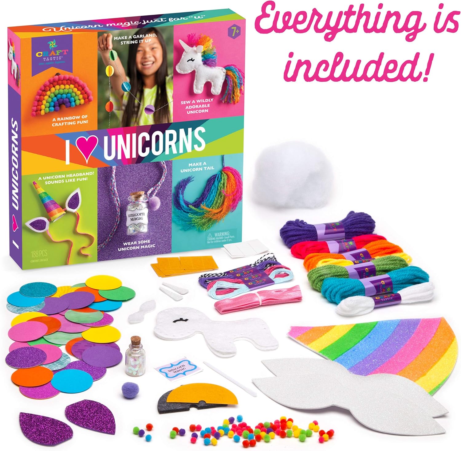 Craft-tastic I Love Unicorns – Award-Winning Craft Kit for Kids – Everything Included for 6 Fun DIY Magic Art & Crafts Projects : Toys & Games