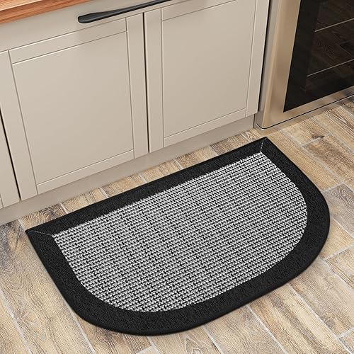 PADOOR Tapetes de cocina para piso, alfombras de cocina antideslizantes, lavables, con parte trasera de goma, súper absorbente, alfombra para