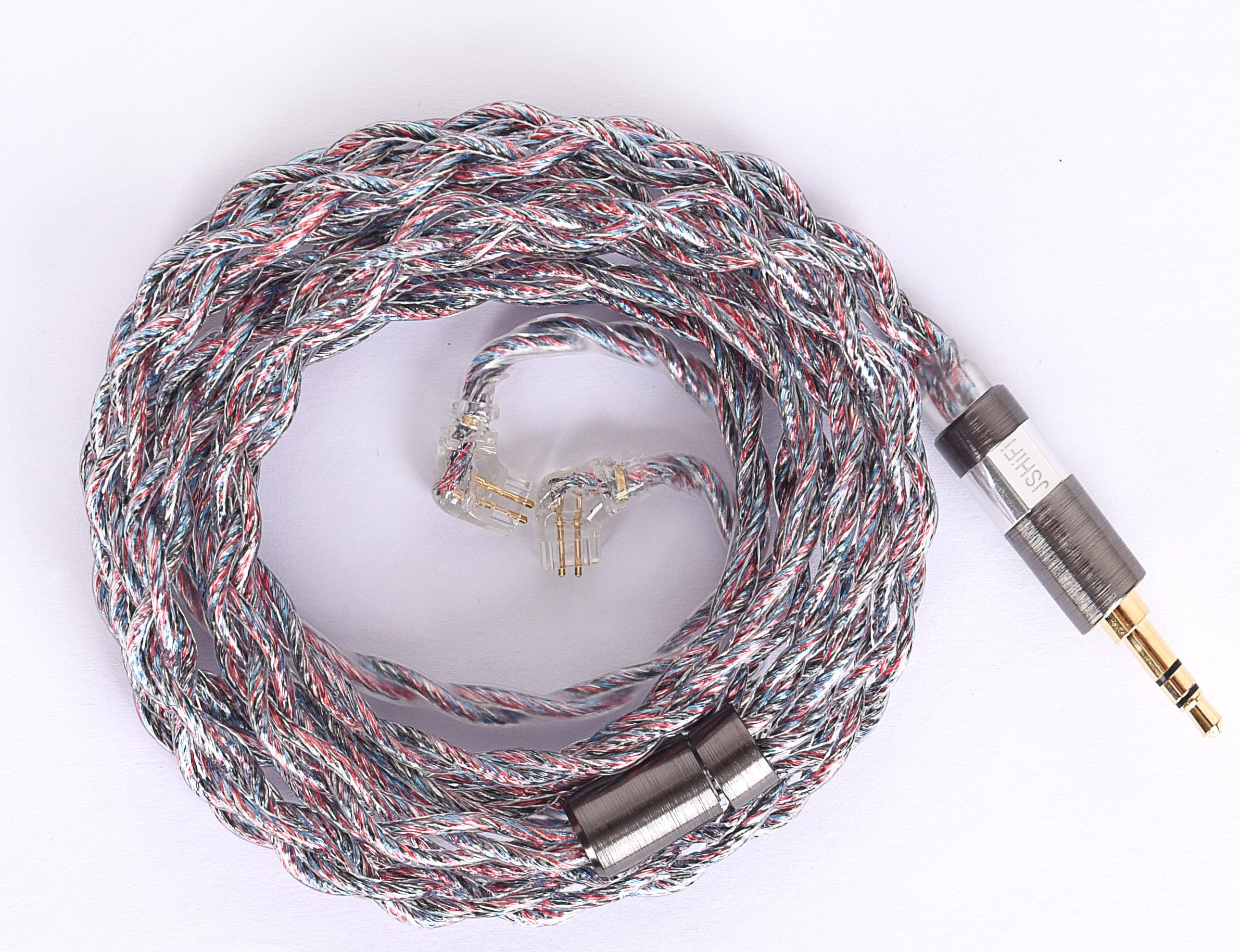 Amazon | 【JSHiFi-Butterfly】QDC3.5mmリケーブル 純銀＋銅銀