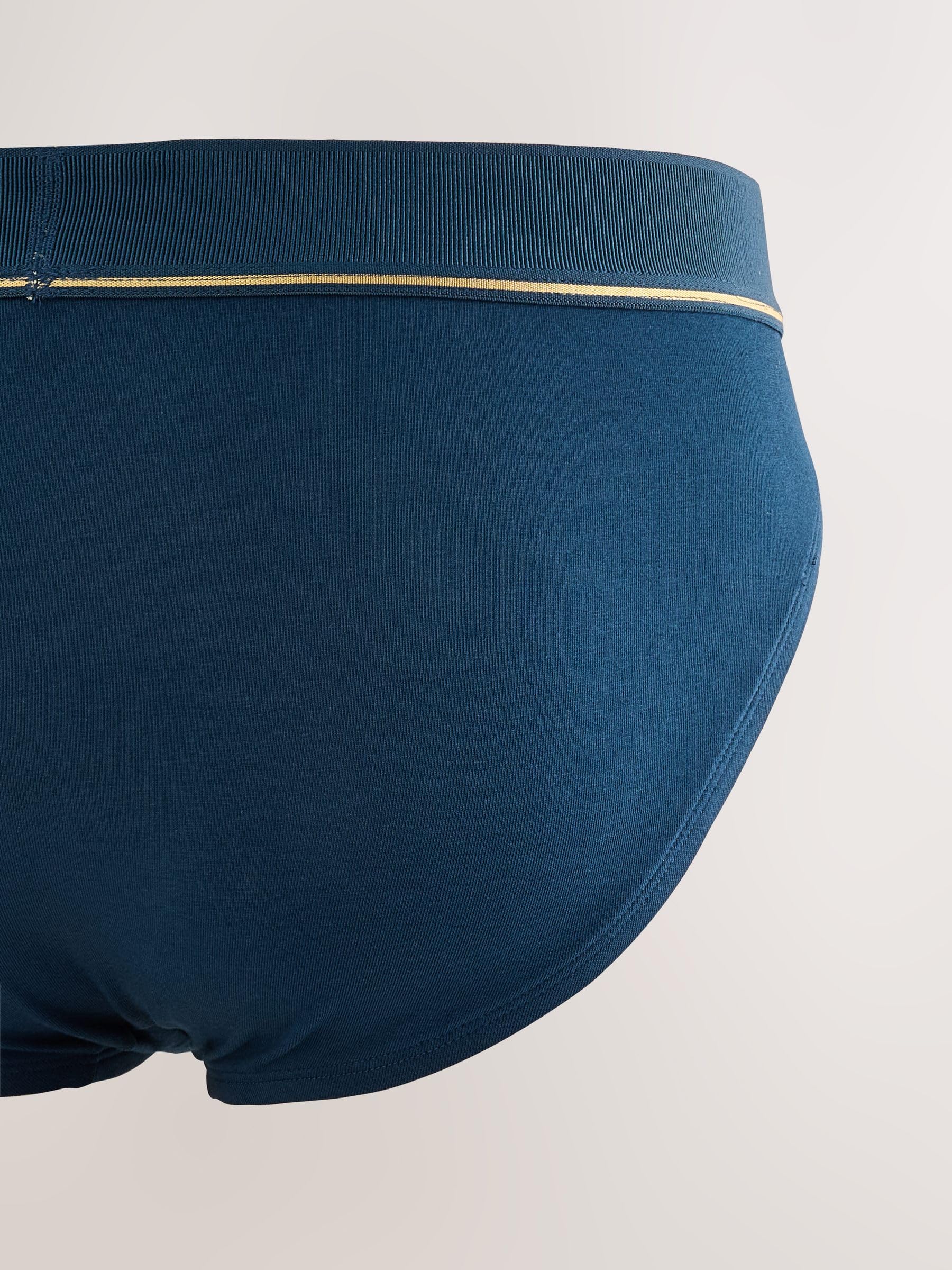 NEXT Uomini Confezione da 5 Paia di Slip in Misto Cotone Waistbands