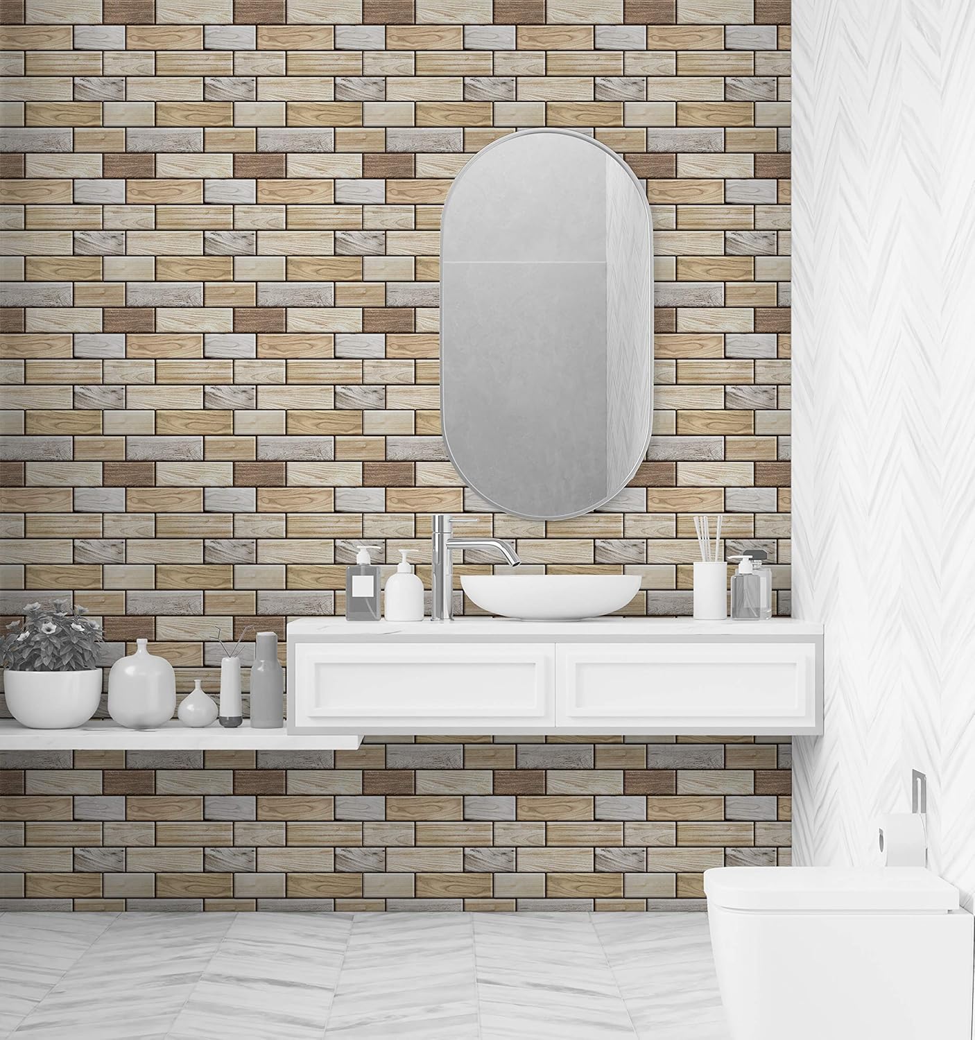 Buy Mosaicowall Peel Stick Backsplash Self Adhesive Tile
