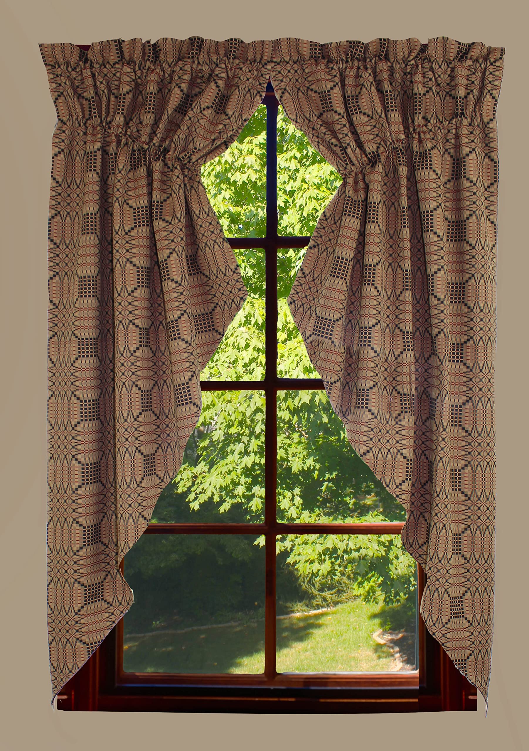 Home Collections by Raghu Trenton Jacquard Gathered Swag