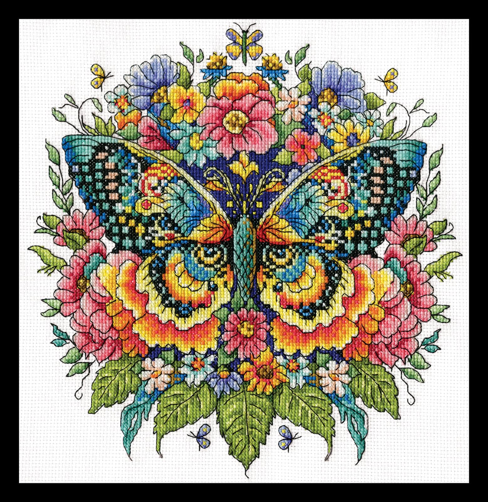 Design Works Crafts Inc. Butterfly Counted Cross Stitch Kit-image-1