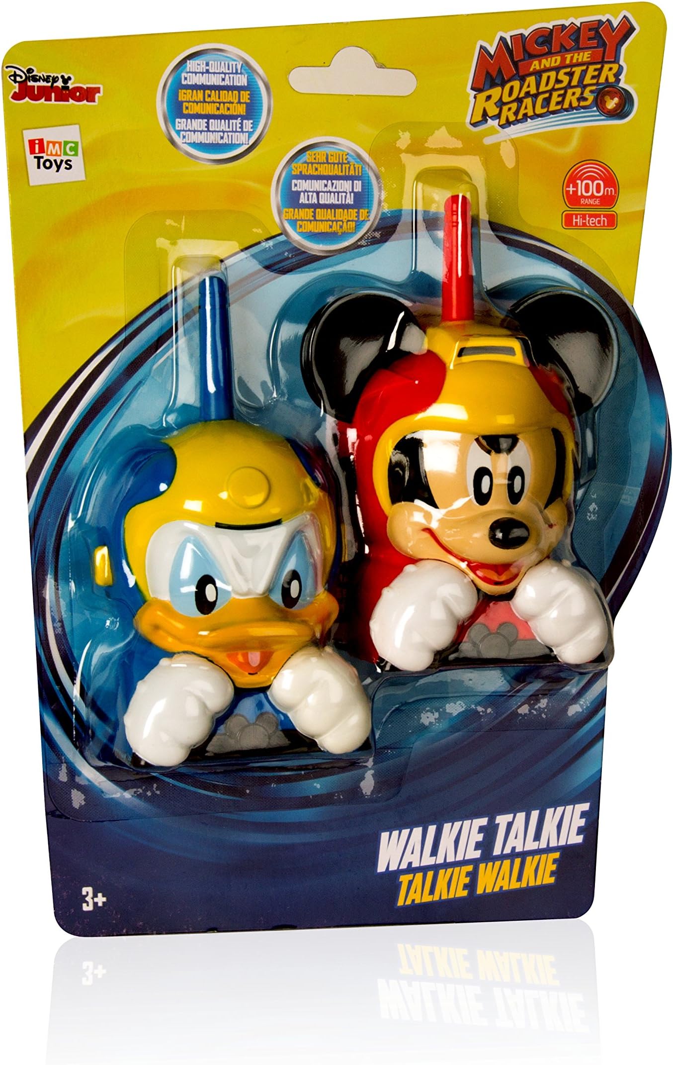Mickey and The Roadster Racers 182691 Mickey & Friends Walkie Talkie, Red