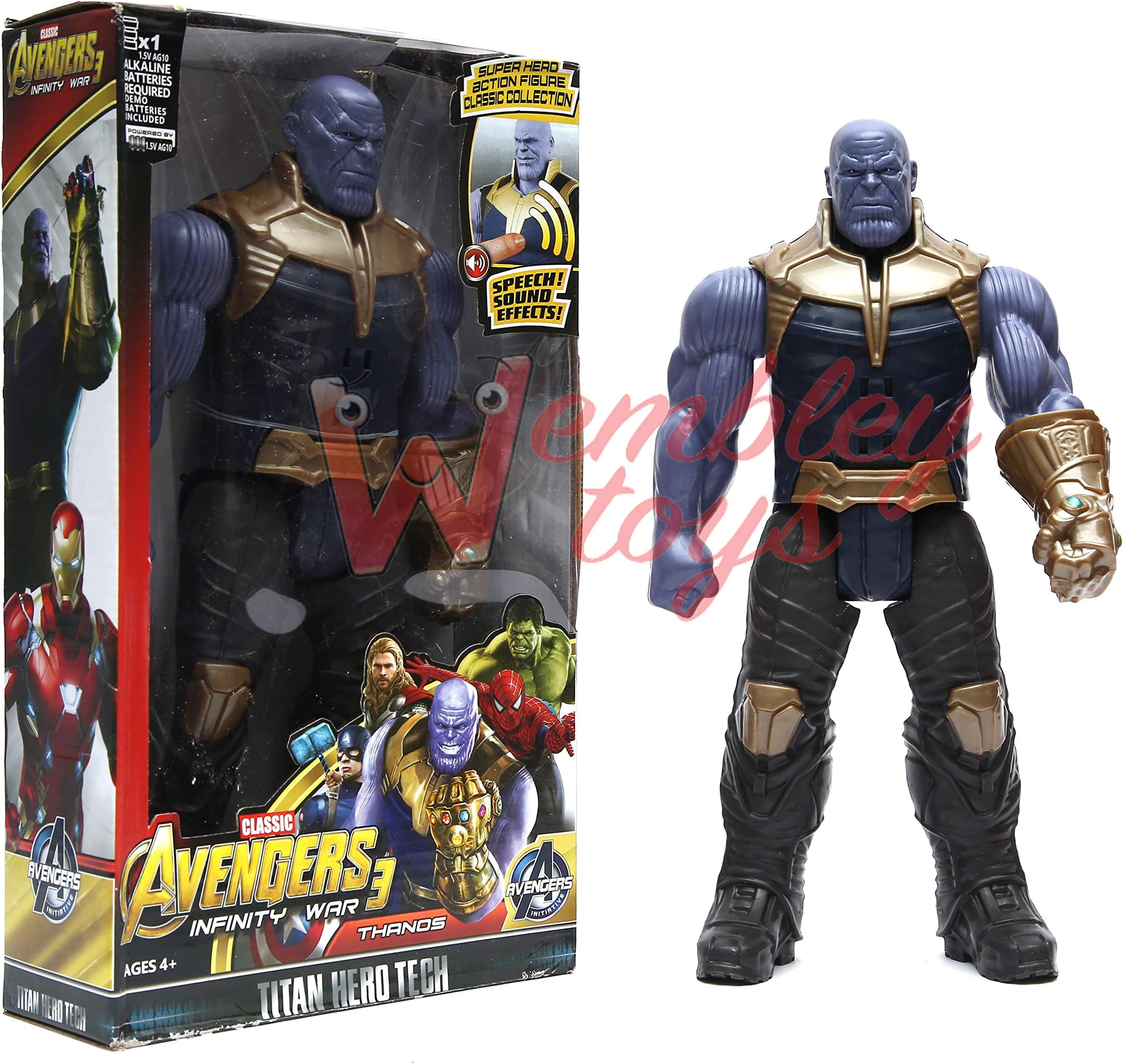 VOODANIA M J LEAGUE Super Hero - 12 Inch Action Figure Toy with Sound and Batteries