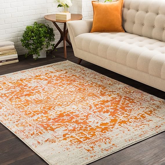Surya Syracusa Vintage Rug Area Rugs Living Room, Hallway Floor