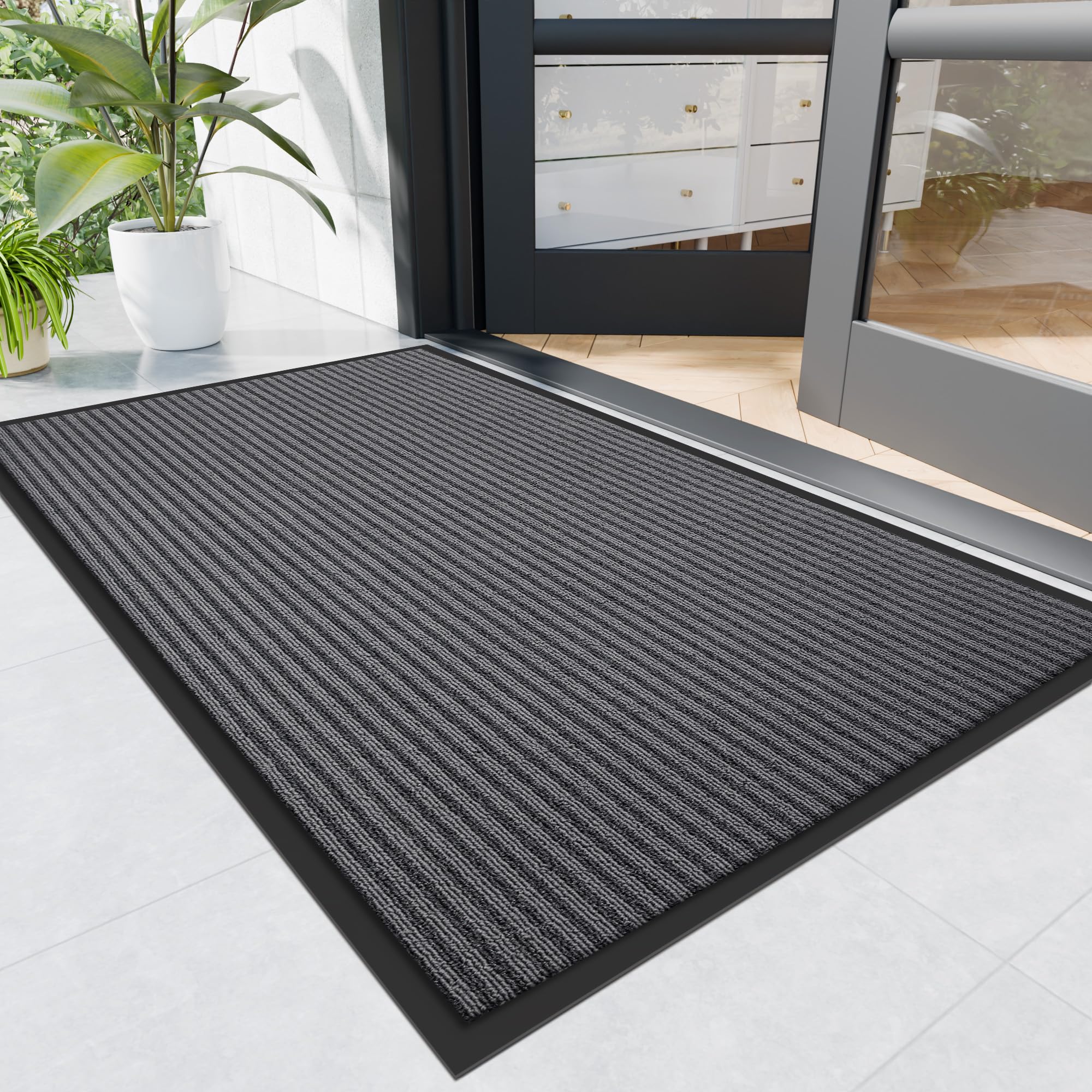 Durable Indoor Outdoor Doormat, 4' x 5' Heavy Duty Front Door Mat — Amazon image 11