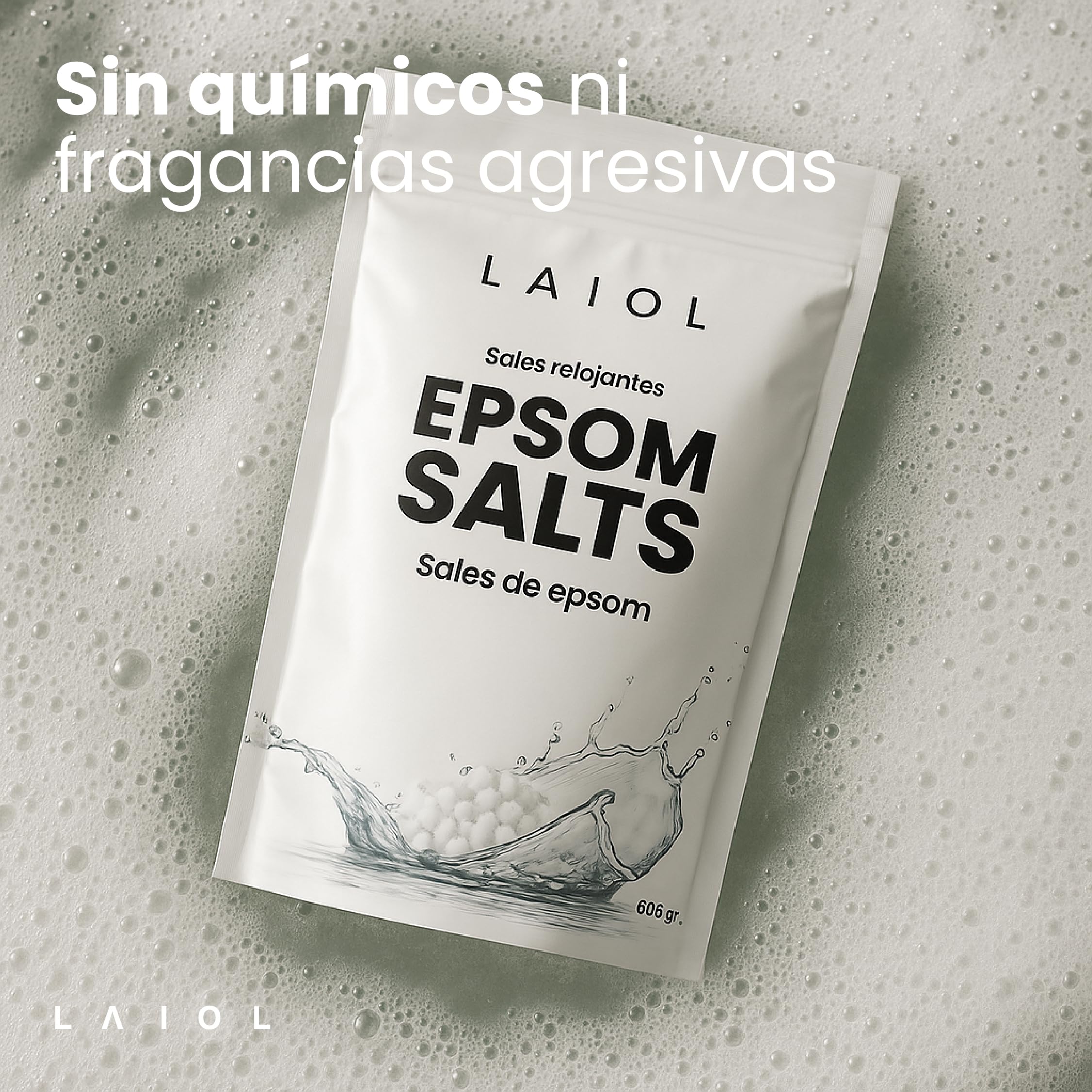 Sales de Epsom 500g Premium para Baño y Pies – Relajación Muscular, Detox con Magnesio y Alivio del Estrés