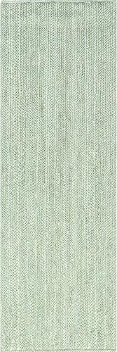 Miniatura 8 de nuLOOM Rigo - Alfombra de yute tejida a mano, fibra natural, ecológica, para dormitorio, sala de estar y comedor, de 2pies 6 pulgadas x 6 pies,