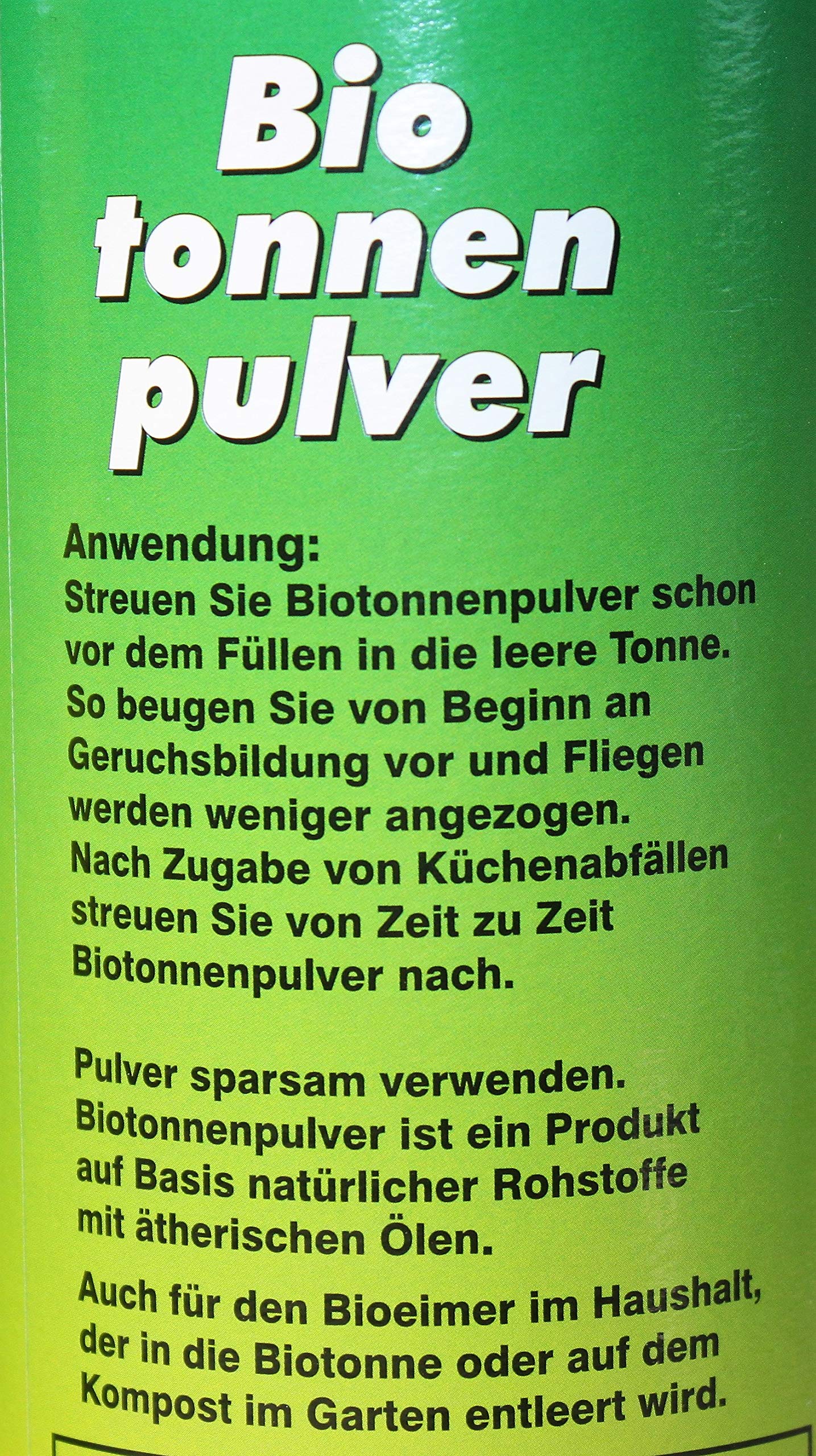 Biotonnenpulver -K&B Vertrieb- Mülleimer-Pulver Madenvernichter, gegen Maden Abfalltonne 205 (2 Dosen)