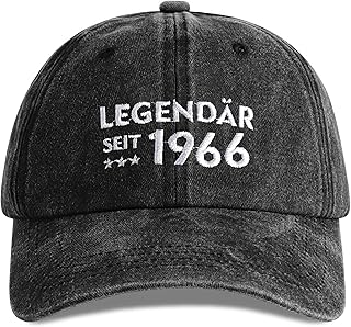 Jeasona Geburtstagsgeschenke Baseballkappe für Männer Legendär Cap Einheitsgröße