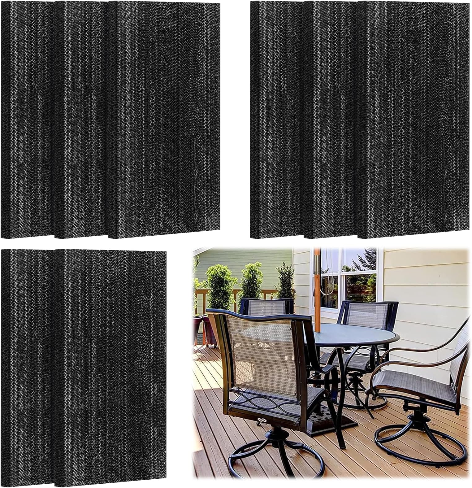 LukLoy 8 Pack Swivel Rocker Patio Chair Spring Plate Replacement Parts, 2.5" X 5" Universal Fiberglass Patio Chairs Swivel Rocking Chair Parts