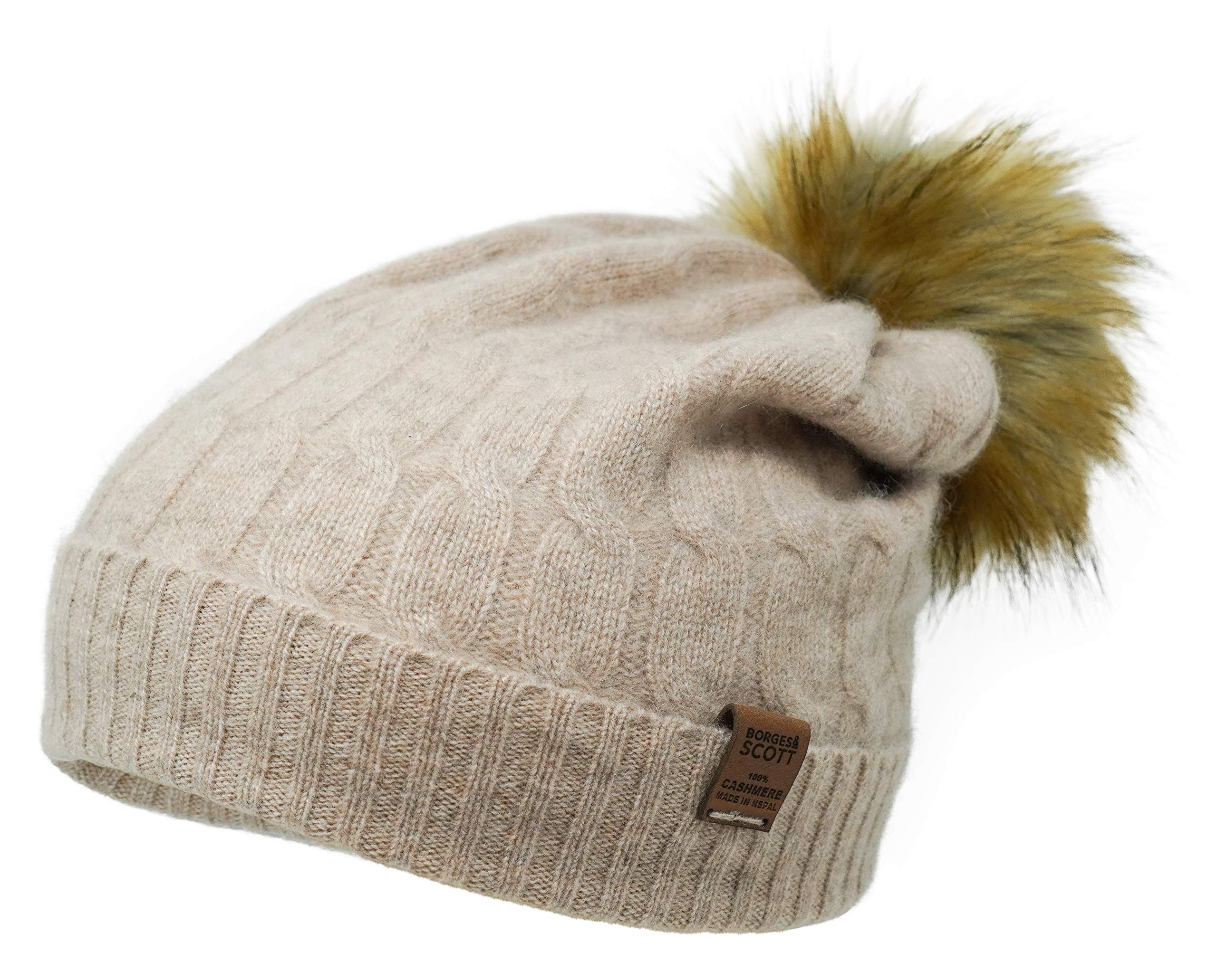 Borges & ScottThe Meribel - Bobble Hat - 100% Cashmere - Made in Nepal
