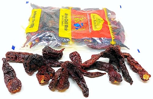 Miniatura 9 de Asian Kitchen - Chiles arrugados sin tallo entero (sabut de milicia) 14 onzas (14.11 oz)  Todo natural  Sin sal  Vegano  Sin colores  Apto para