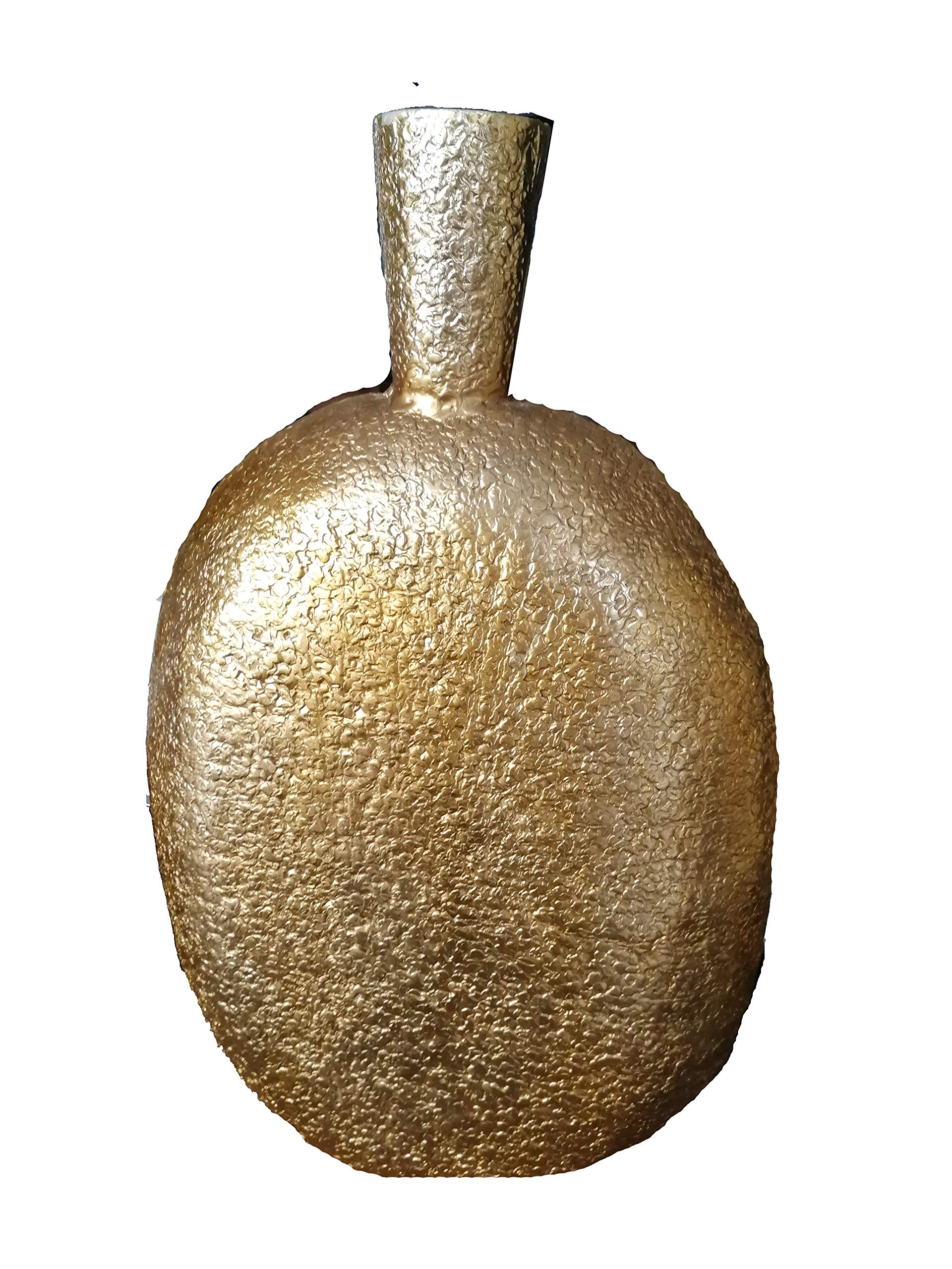 Jline Jolipa Round Rough Aluminium Vase L 50 x 18 x 67 cm Gold