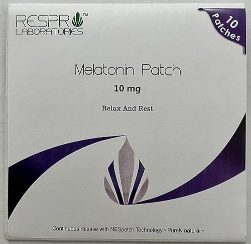 Parche de melatonina natural, 10 mg de liberación continua