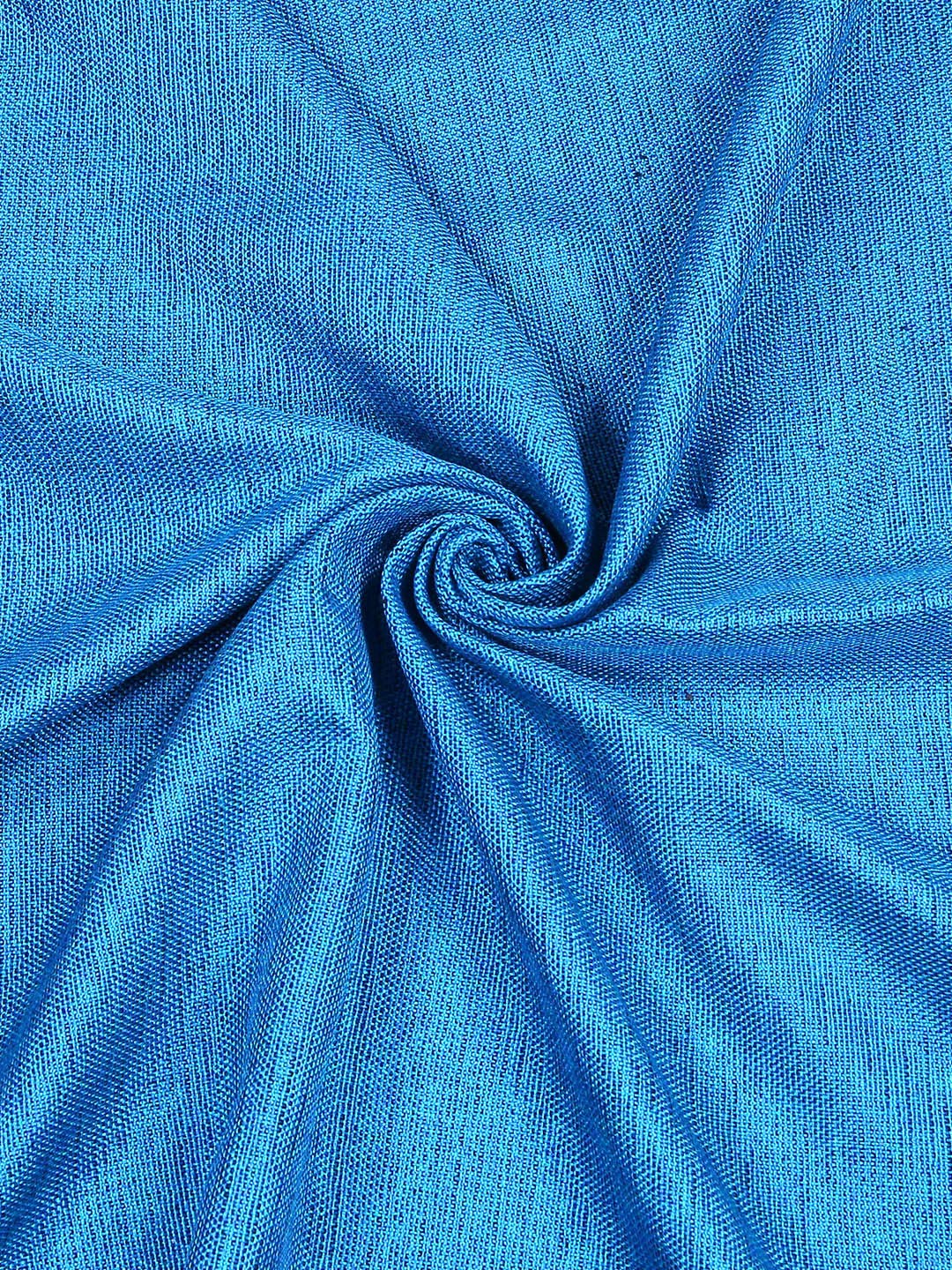 THE CONVERSION Premium Solid Jute Natural Feel Fabric Aqua Color,Use For Making Of Sofa Cover,Upholstery,Curtain,Cushion Cover,Bag,Wall Hanging Art & Crafts Etc. Length- 1 Meter 39" X Width 54"