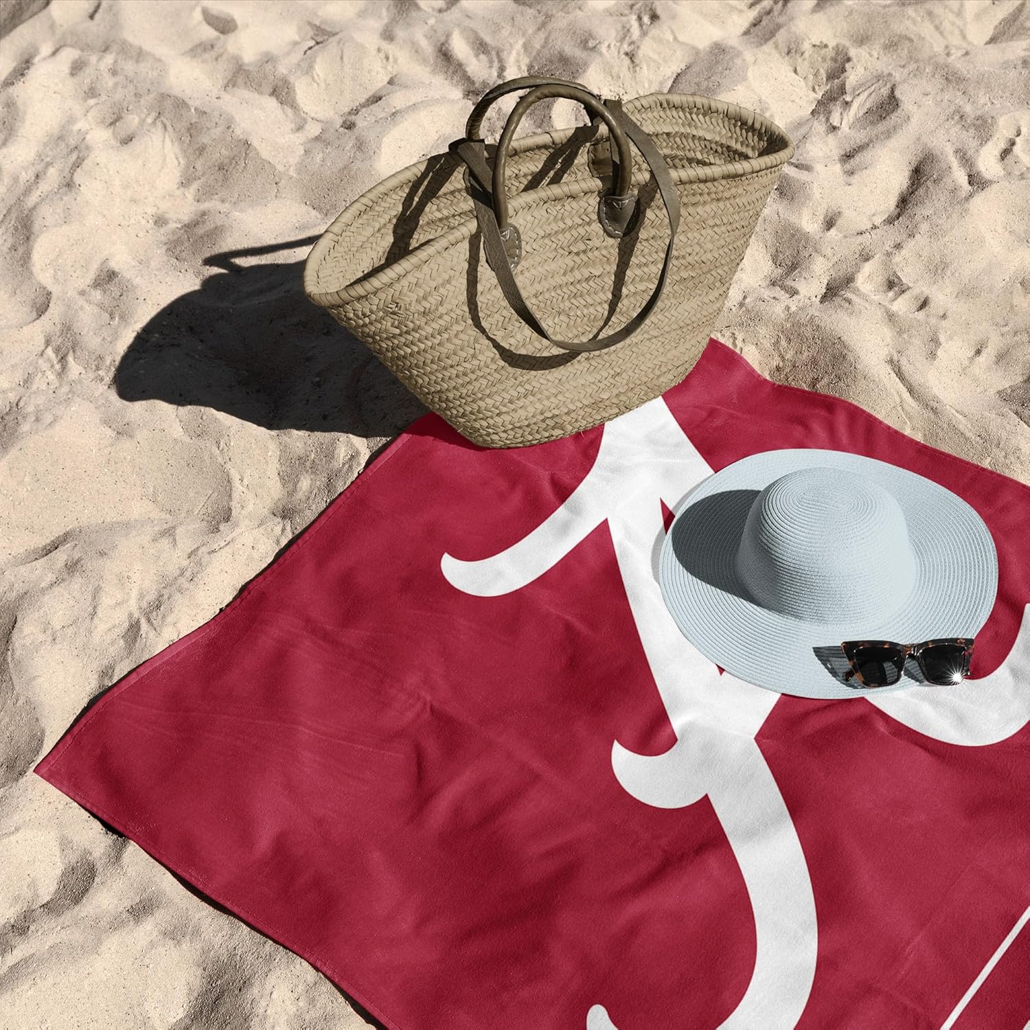 Northwest Alabama Crimson Tide NCAA Striped Jacquard Beach Towel 36 x 72 Inches