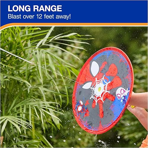 Miniatura 5 de Swimways Marvel Spidey Aqua Shield Blaster, accesorios de piscina y juguetes de piscina para niños, suministros de fiesta Spidey y juguetes