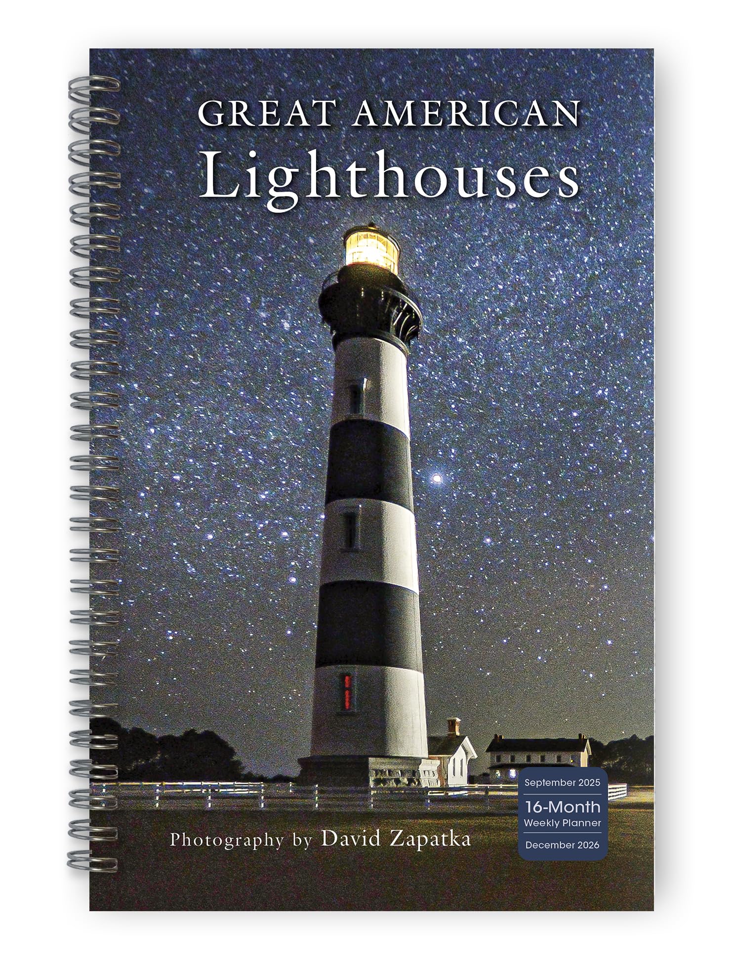 2026 Planner, Weekly & Monthly 12-Month Planner Engagement Calendar with Coastal Photography and Nautical Scenes, 2026, 6" × 9", Great American